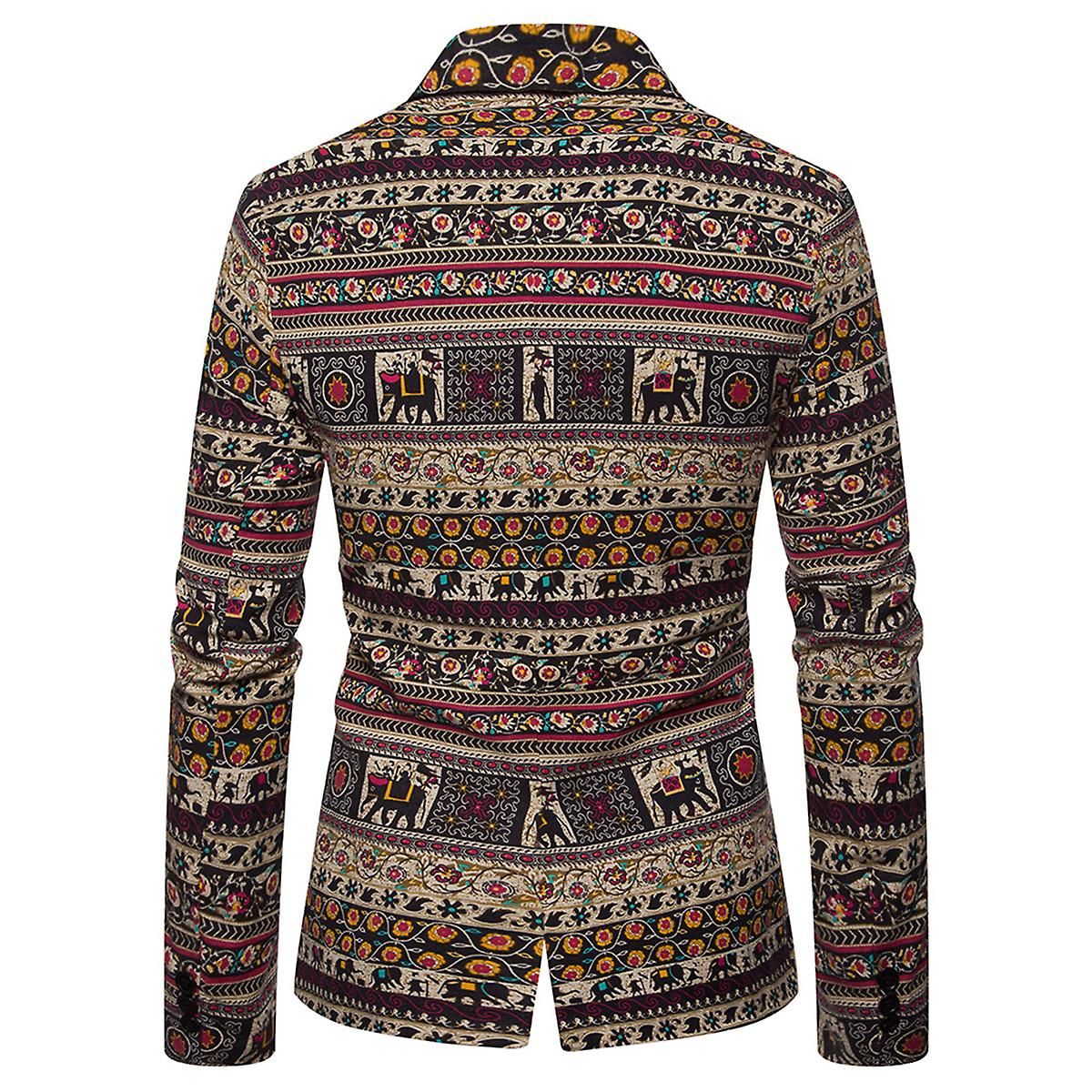 Men's Folk-Custom Cotton Blend Slim Fit Suit Jacket