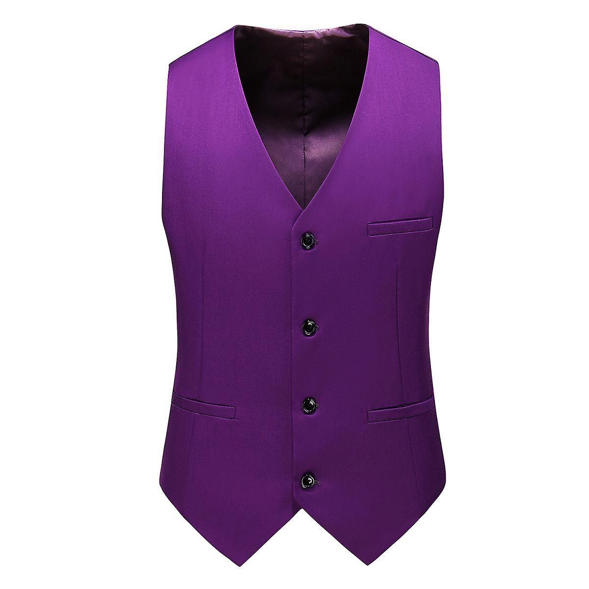 Men's Three Piece Suit Solid Double Breasted For Business Wedding Party