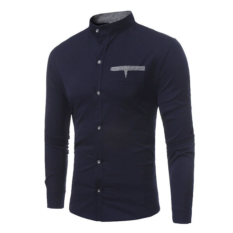 Men Dress Shirts Casual Slim Fit Long Sleeve Button Down Dress Shirts Tops