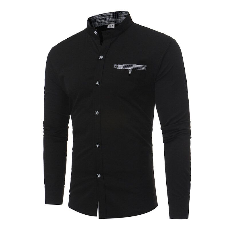 Men Dress Shirts Casual Slim Fit Long Sleeve Button Down Dress Shirts Tops