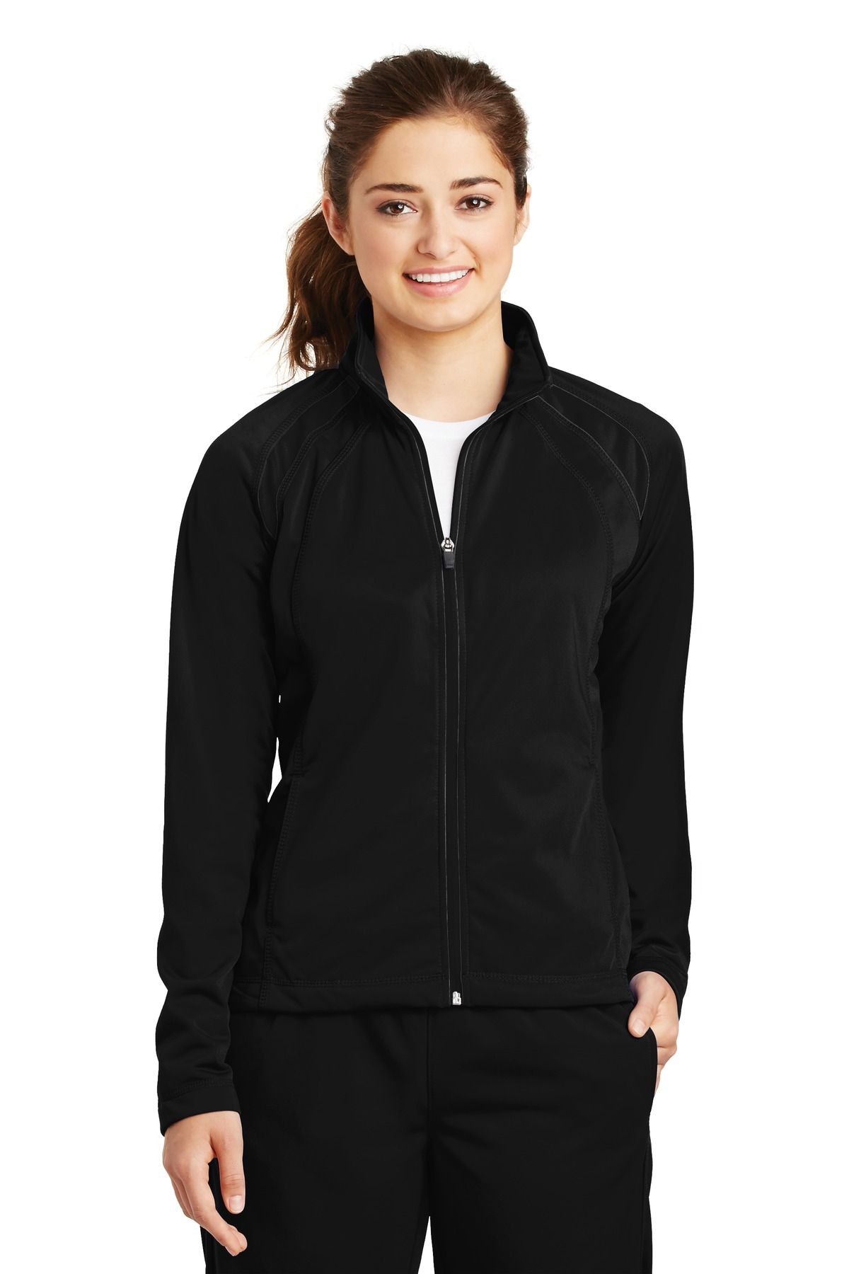 Sport-Tek Ladies Tricot Track Jacket LST90
