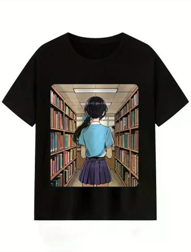 A quiet girl Men's Casual Short Sleeve Crew Neck T-Shirt Men's Tee Outfits for Summer and Spring Clothing